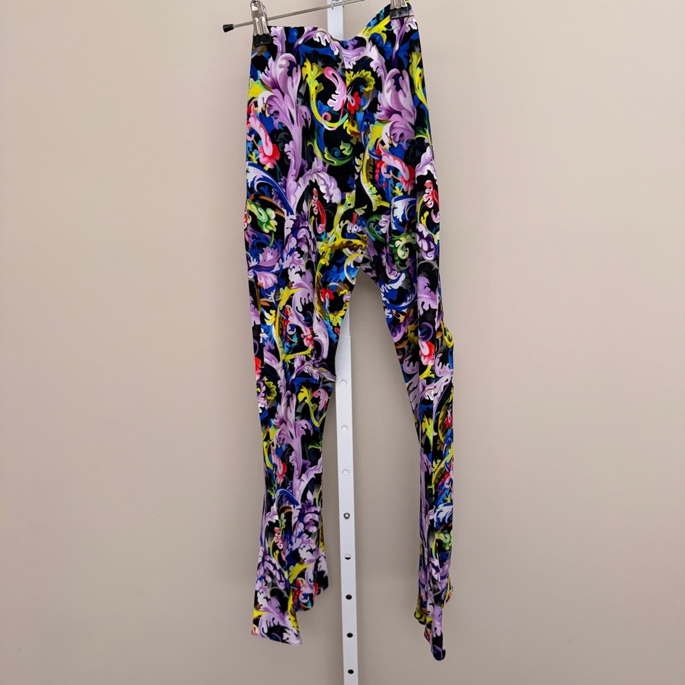 Versace Multicolor Baroque Print Flare Pants kids size 10 - Picture 9 of 9